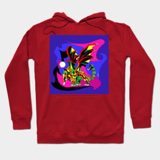 crystal manticore manticora ecopop lion winged beast art Hoodie